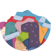 Circular washing clothes