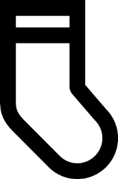 Loose white sock illustration
