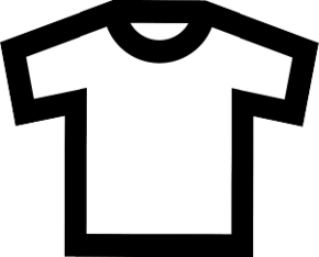 Loose white T-shirt illustration