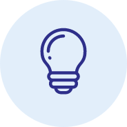 Dark-blue transparent bulb outline on o