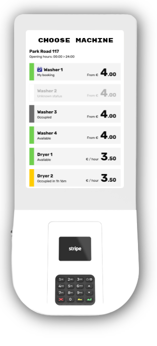 Tap terminal machine