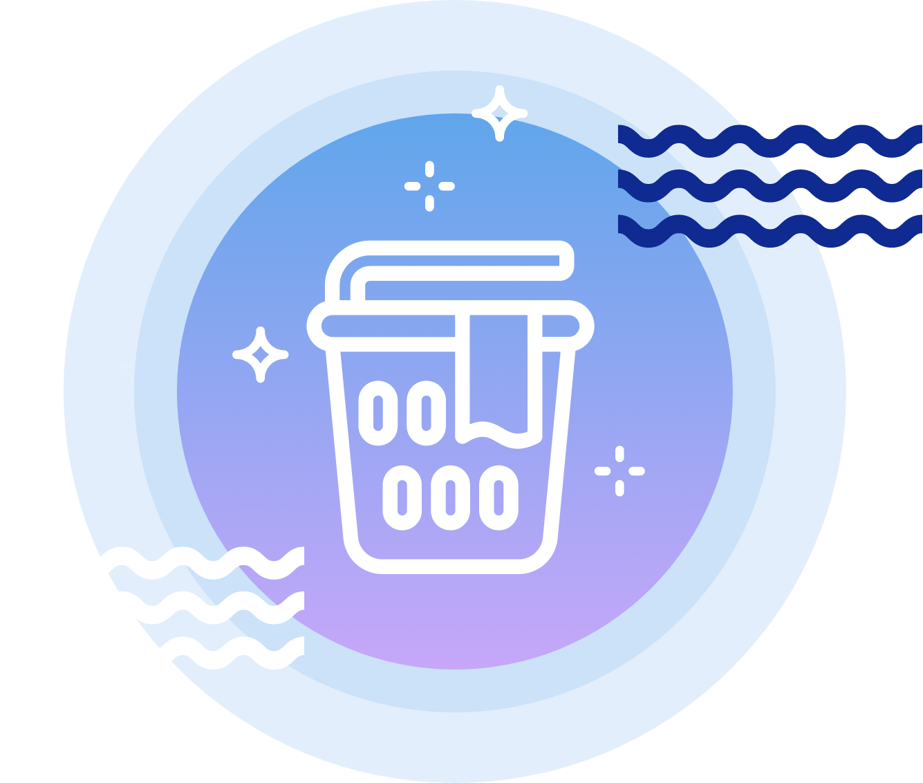 Laundry basket landing page icon