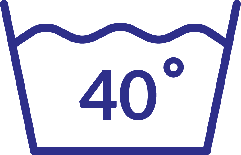 Wash at 40°