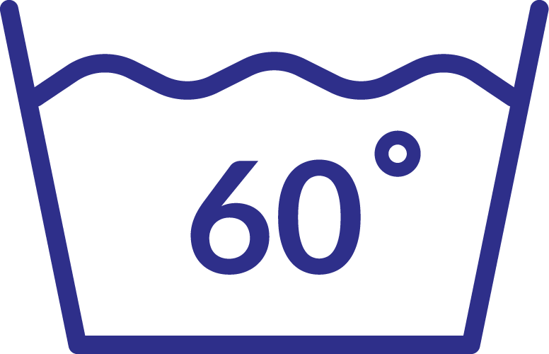Wash at 60°